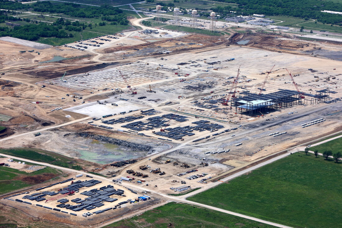 As construction on Panasonic battery plant continues, work on 61M road